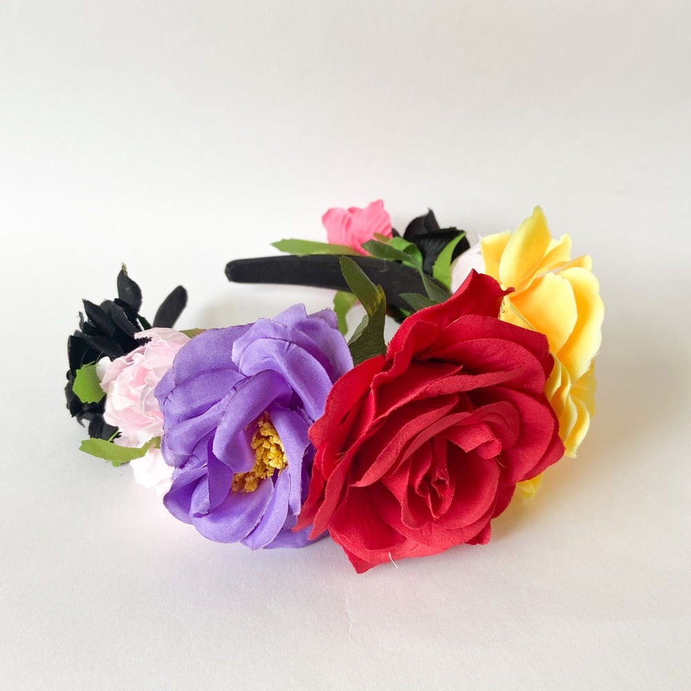 Multicolor Floral Crown Headband